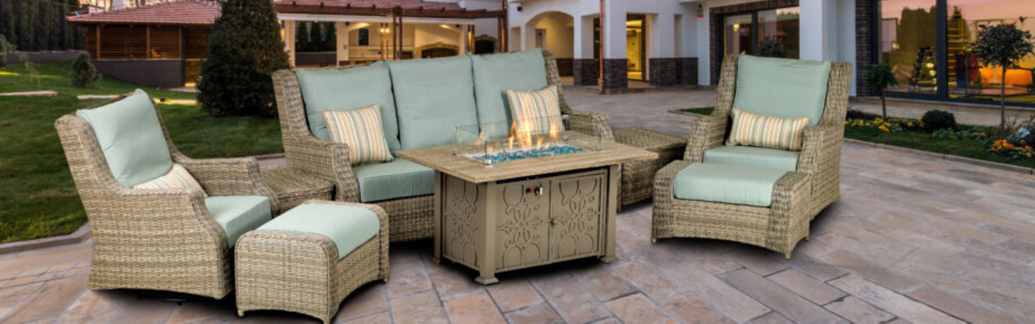 Rome Wicker Patio Deep Seating